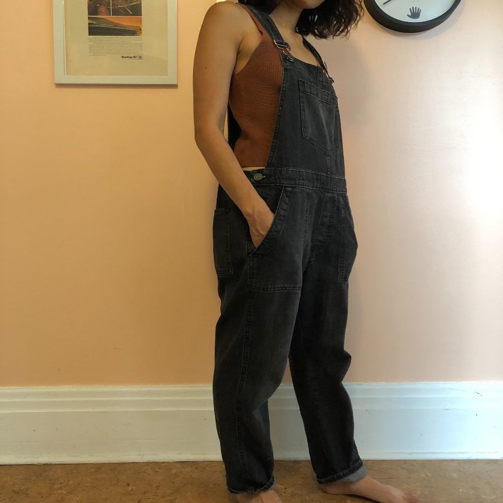 Faded Black GAP Overalls S